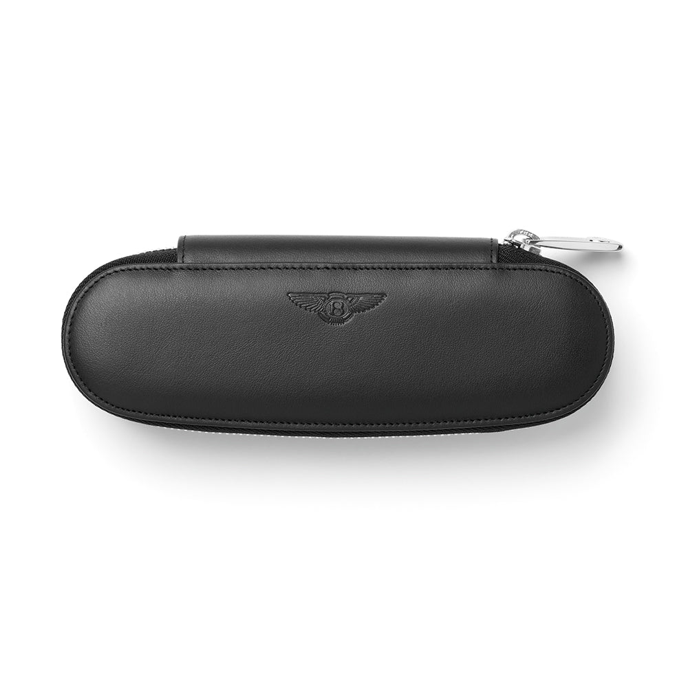 Graf von Faber-Castell Bentley Black Zipper Case for 2 Pens - Graf von Faber-Castell -  L.S.F. Group of Companies 